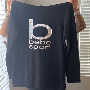 Bebe Black Hoodie, Size Medium